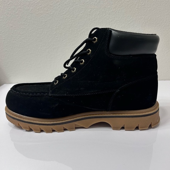 Lugz Warsaw Lace Up Men’s work Safety Shoes Size 13 Black - Picture 3 of 13